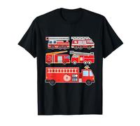 Types of Fire Engines Toddler Boy Fire Vehicles T-Shirt