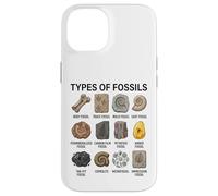 Types of Fossils Chart Paleontology Science Fossil Lovers Case for iPhone 14