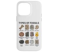 Types of Fossils Chart Paleontology Science Fossil Lovers Case for iPhone 14 Pro Max