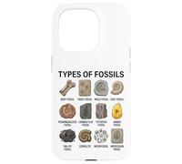 Types of Fossils Chart Paleontology Science Fossil Lovers Case for iPhone 15 Pro