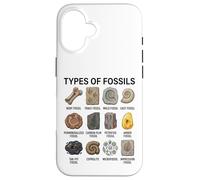 Types of Fossils Chart Paleontology Science Fossil Lovers Case for iPhone 16