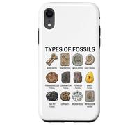 Types of Fossils Chart Paleontology Science Fossil Lovers Case for iPhone XR