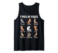 Types of Foxes Educational Collection Fox Types Fox Species Tank Top
