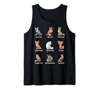 Types of Foxes Educational Collection Fox Types Fox Species Tank Top