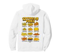 Types of Fries Retro French Fry Food Infographic Pullover Hoodie