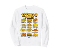 Types of Fries Retro French Fry Food Infographic Sweatshirt