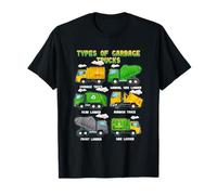 Types Of Garbage Truck Kids Boys Adult TrashTruck Vehicle T-Shirt