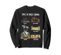 Types of Horse Riding Guide Equestrian Styles Sweatshirt