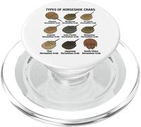 Types of Horseshoe Crabs - Diverse Horseshoe Crab Species PopSockets PopGrip for MagSafe