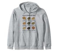 Types of Horseshoe Crabs - Diverse Horseshoe Crab Species Zip Hoodie