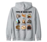 Types Of House Cats Funny Cat Personality Chart Zip Hoodie
