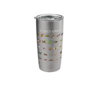 Types of Insects Alphabet A-Z Identification Stainless Steel Insulated Tumbler