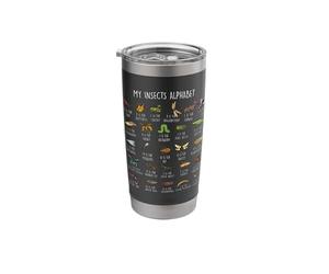 Types of Insects Alphabet A-Z Identification Stainless Steel Insulated Tumbler