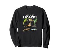 Types Of Lizards Iguana Leopard Gecko Veiled Chameleon Sweatshirt