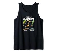 Types of Lizards Iguana Leopard Gecko Veiled Chameleon Tank Top