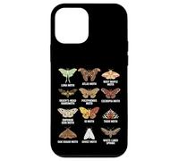 Types of Moths Scientific Educational Insect Chart Case for iPhone 12 mini