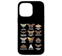 Types of Moths Scientific Educational Insect Chart Case for iPhone 14 Pro Max