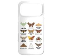 Types of Moths Scientific Educational Insect Chart Case for iPhone 17 Pro Max