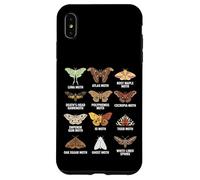 Types of Moths Scientific Educational Insect Chart Case for iPhone XS Max