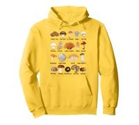 Types of Mushrooms Edible, Wild & Poisonous Fungi Pullover Hoodie