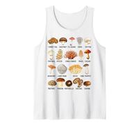 Types of Mushrooms Edible, Wild & Poisonous Fungi Tank Top