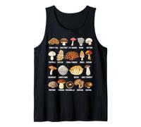 Types of Mushrooms Edible, Wild & Poisonous Fungi Tank Top