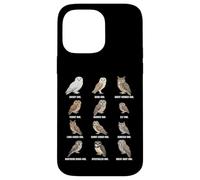 Types of Owls - Owl Species Identification Chart Case for iPhone 14 Pro Max