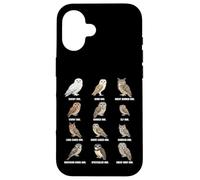 Types of Owls - Owl Species Identification Chart Case for iPhone 16