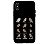 Types of Owls - Owl Species Identification Chart Case for iPhone X/XS