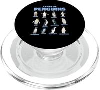 Types of Penguins Educational Animal Penguin Lover PopSockets PopGrip for MagSafe