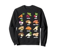 Types of Root Vegetables Food Chart Sweatshirt