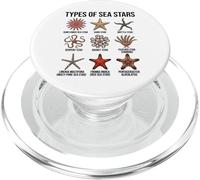 Types of Sea Stars, Sea Star Species Chart, Marine Science PopSockets PopGrip for MagSafe