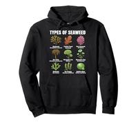 Types of Seaweed, Seaweed Species Chart, Marine Algae Types Pullover Hoodie