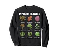Types of Seaweed, Seaweed Species Chart, Marine Algae Types Sweatshirt