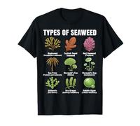 Types of Seaweed, Seaweed Species Chart, Marine Algae Types T-Shirt