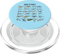 Types of Sharks Alphabet A-Z ABC Shark Identification PopSockets PopGrip for MagSafe