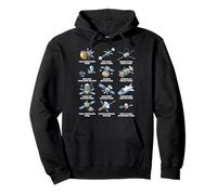 Types of Space Probes Astronomy and Space Science Lovers Pullover Hoodie