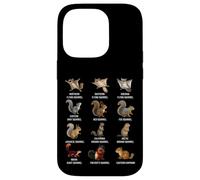 Types of Squirrels Identification Chart Species of Squirrels Case for iPhone 14 Pro