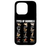Types of Squirrels Identification Chart Species of Squirrels Case for iPhone 15 Pro