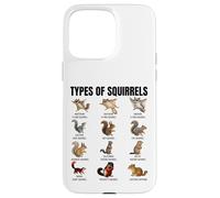 Types of Squirrels Identification Chart Species of Squirrels Case for iPhone 15 Pro Max