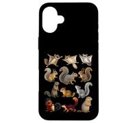 Types of Squirrels Identification Chart Species of Squirrels Case for iPhone 16 Plus
