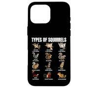 Types of Squirrels Identification Chart Species of Squirrels Case for iPhone 16 Pro Max