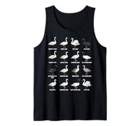 Types of Swans - Global Swan Species Chart Ornithology Tank Top
