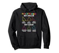 Types Of Triangles By Angles Shapes Math Geometry Teacher Pullover Hoodie