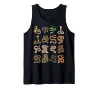 Types of Venomous Snakes - Herpetology Biology Science Chart Tank Top