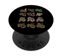 Types of Venomous Snakes - Herpetology Science Chart PopSockets Adhesive PopGrip
