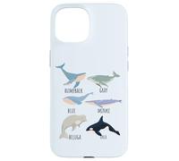 Types Of Whale Species Chart Ocean Mammals Fish Animal Guide Case for iPhone 15