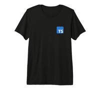 TypeScript Programming Logo TS Logo for Programmers Premium T-Shirt