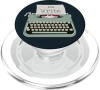 Typewriter Funny Mr Right PopSockets PopGrip for MagSafe