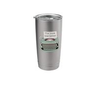 Typewriter Funny The Book was Better Stainless Steel Insulated Tumbler